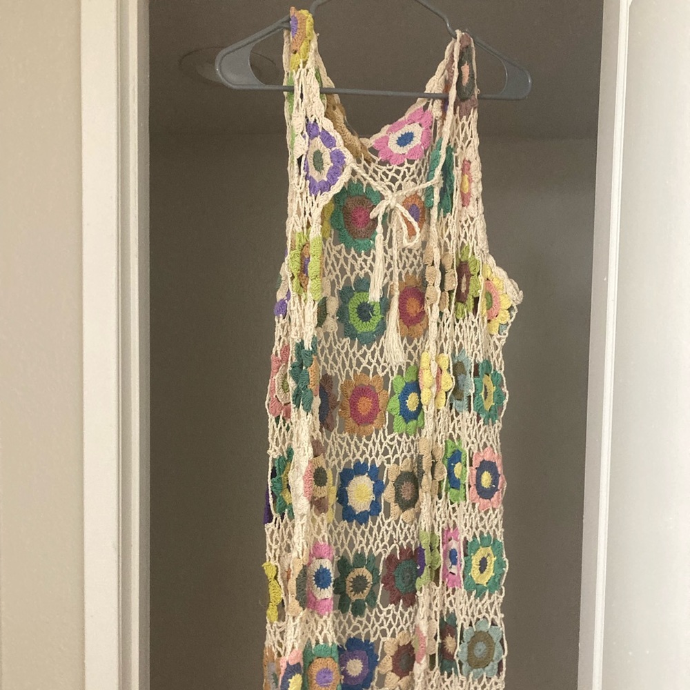 Long Crochet Vest
